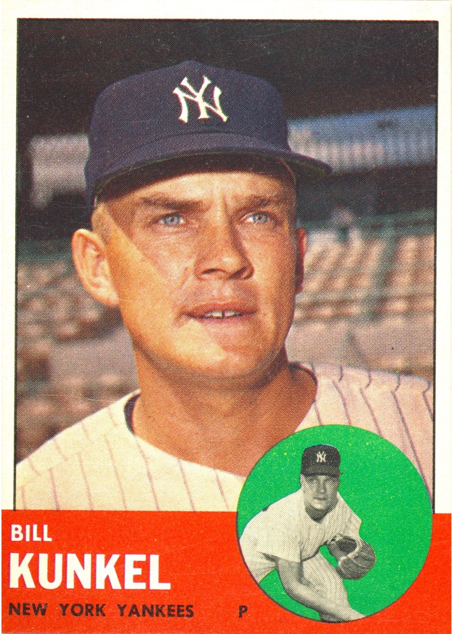 1963 Topps #523 Bill Kunkel, New York Yankees