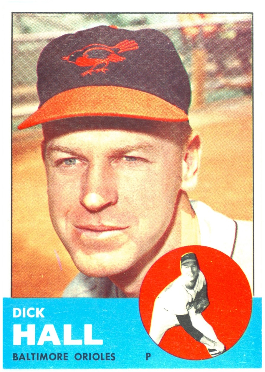 1963 Topps #526 Dick Hall, Baltimore Orioles