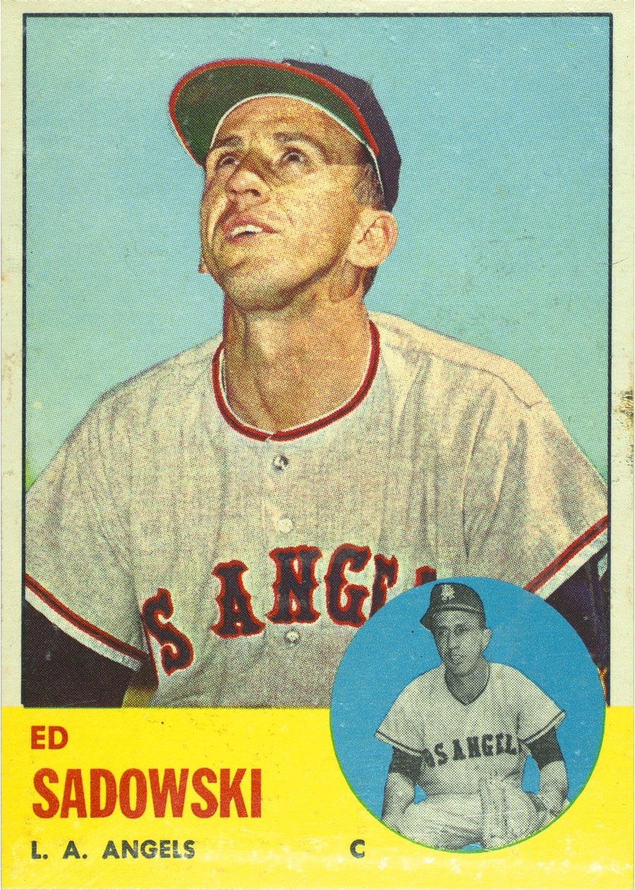 1963 Topps #527 Ed Sadowski, Los Angeles Angels