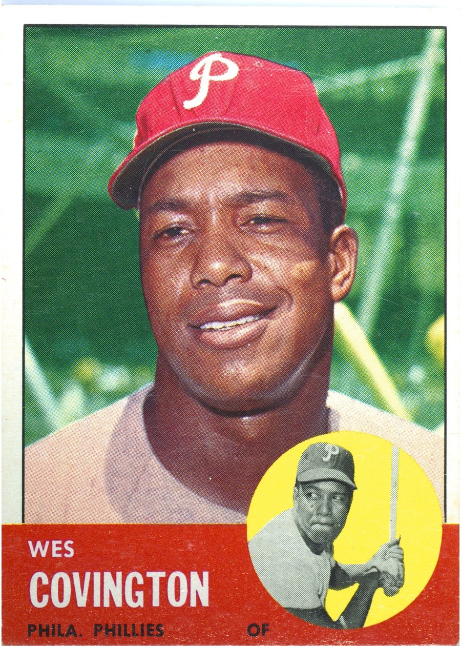 1963 Topps #529 Wes Covington, Philadelphia Phillies