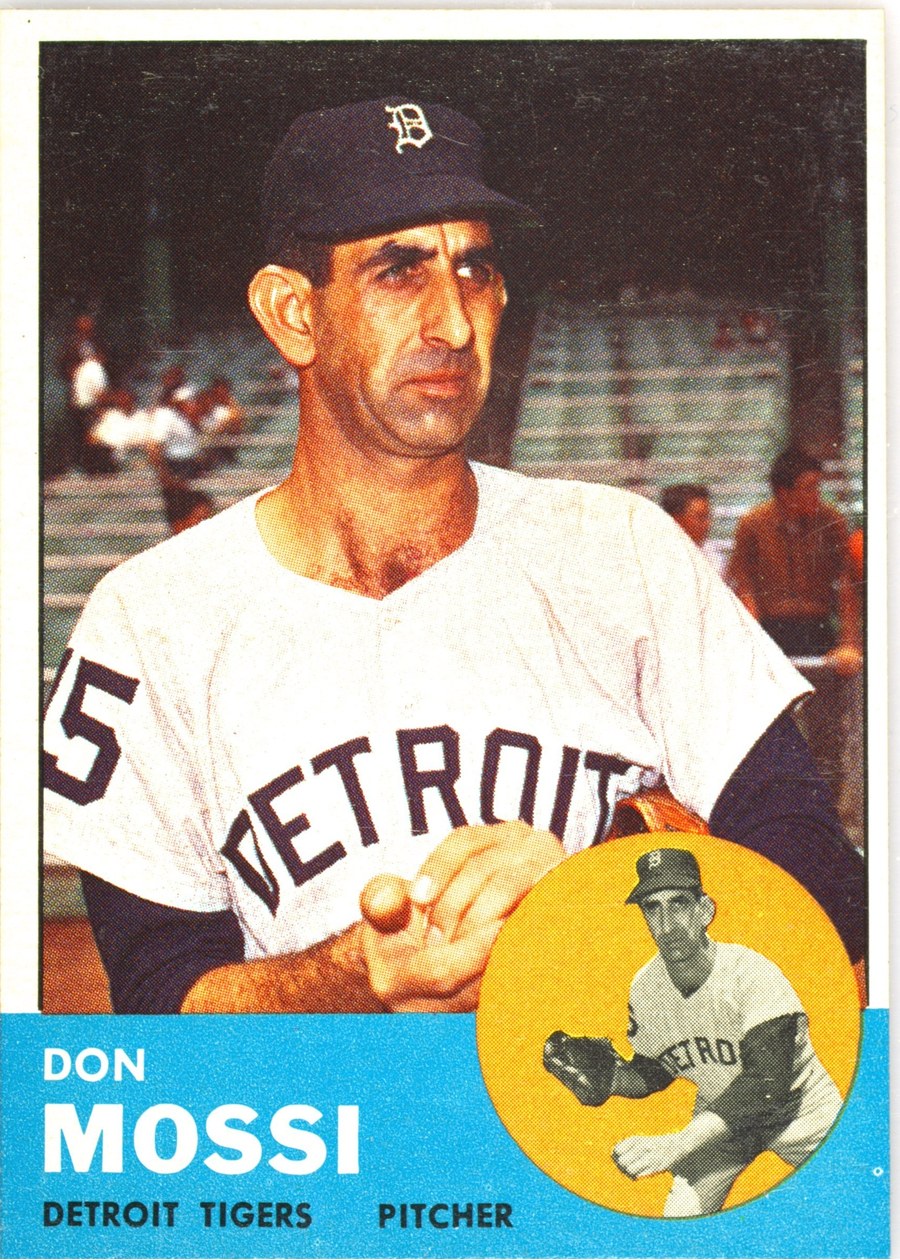 1963 Topps #530 Don Mossi, Detroit Tigers