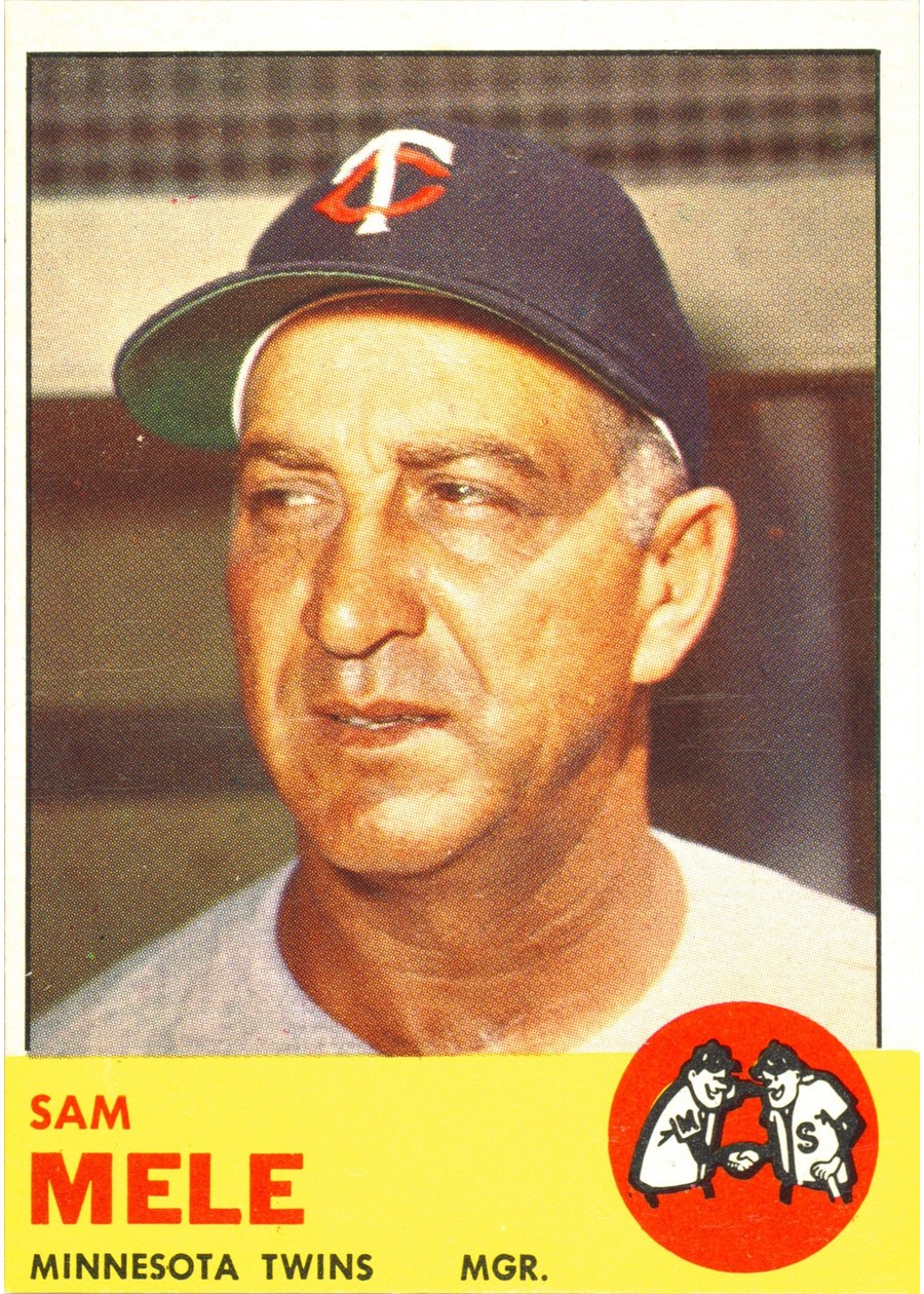 1963 Topps #531 Sam Mele, Minnesota Twins