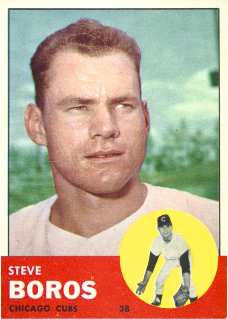 1963 Topps #532 Steve Boros, Chicago Cubs
