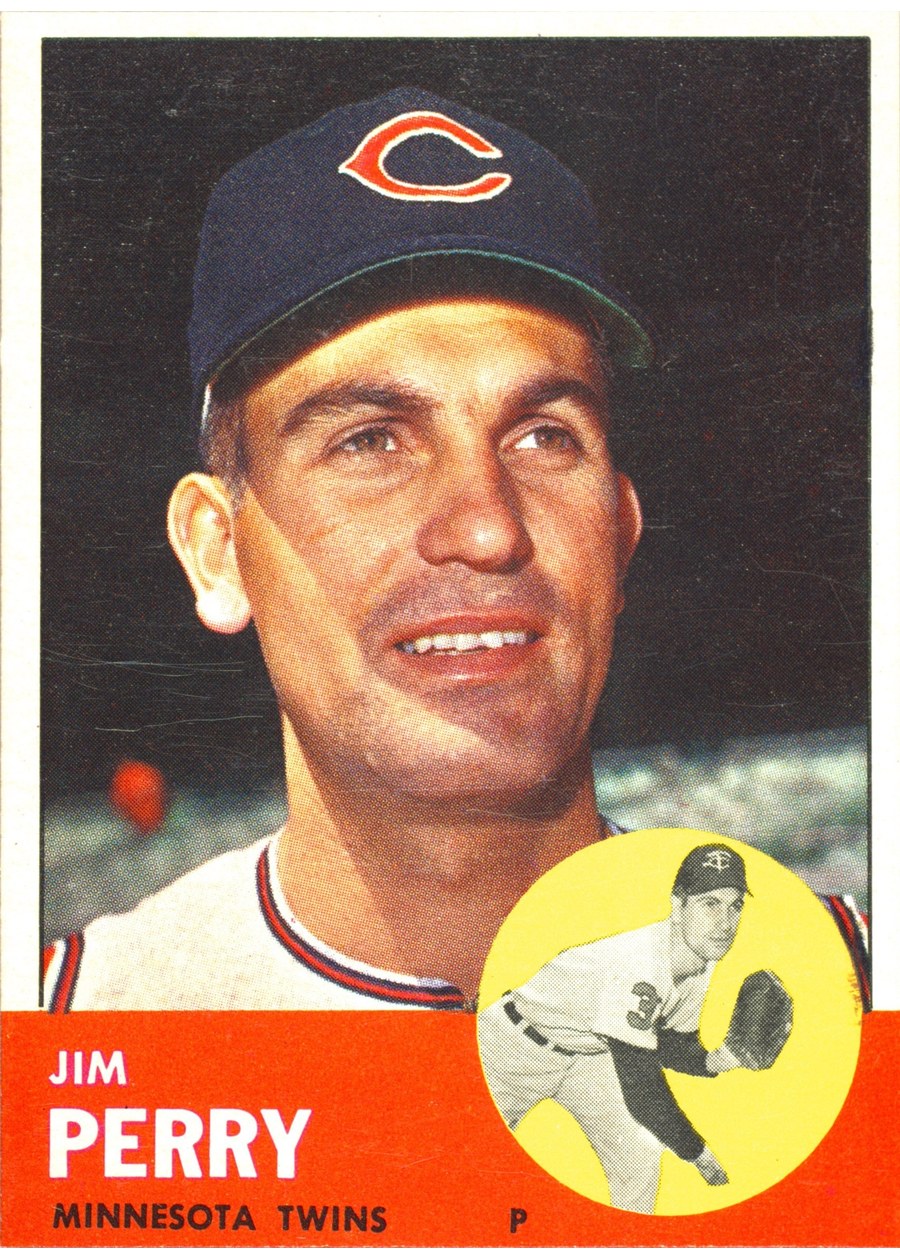1963 Topps #535 Jim Perry, Minnesota Twins