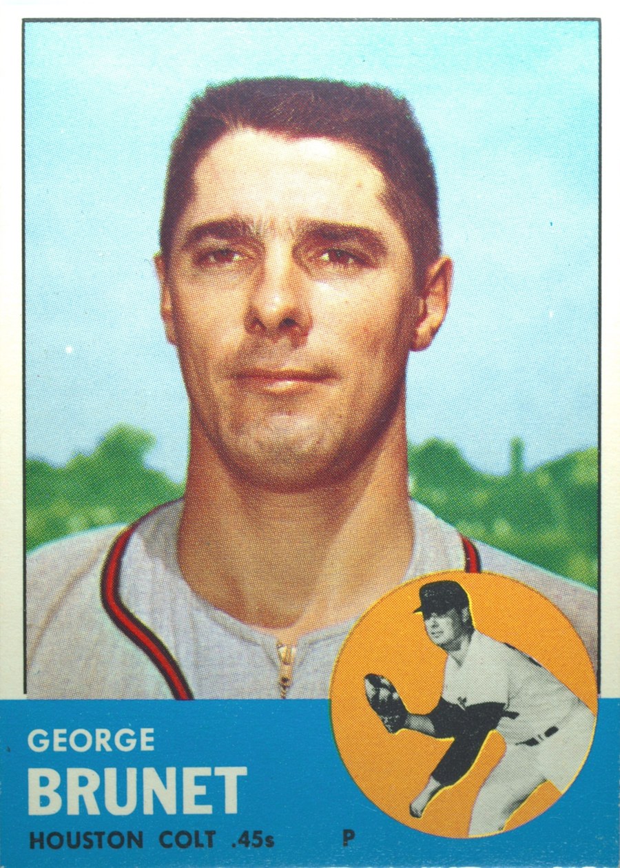 1963 Topps #538 George Brunet, Houston Colt .45's