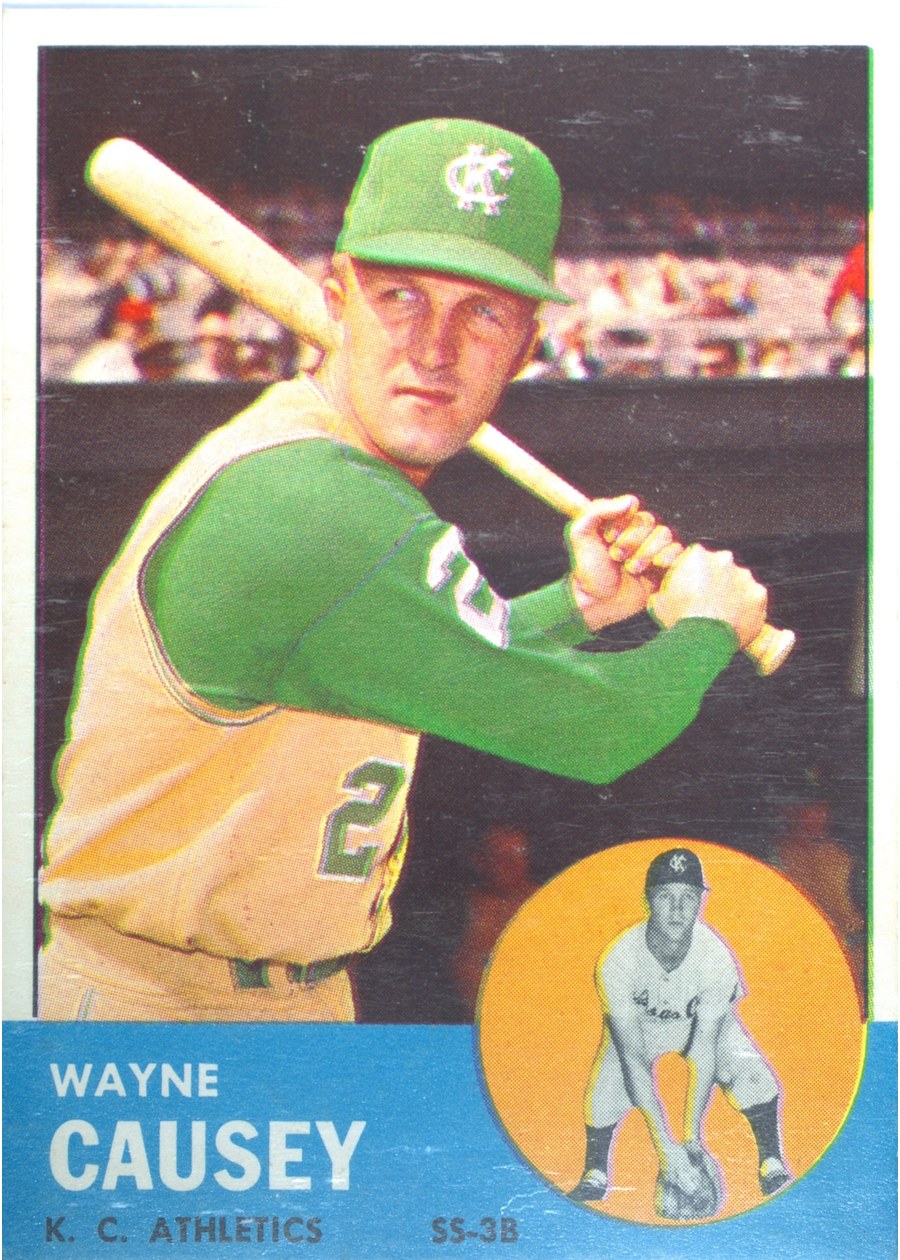1963 Topps #539 Wayne Causey, Kansas City Athletics