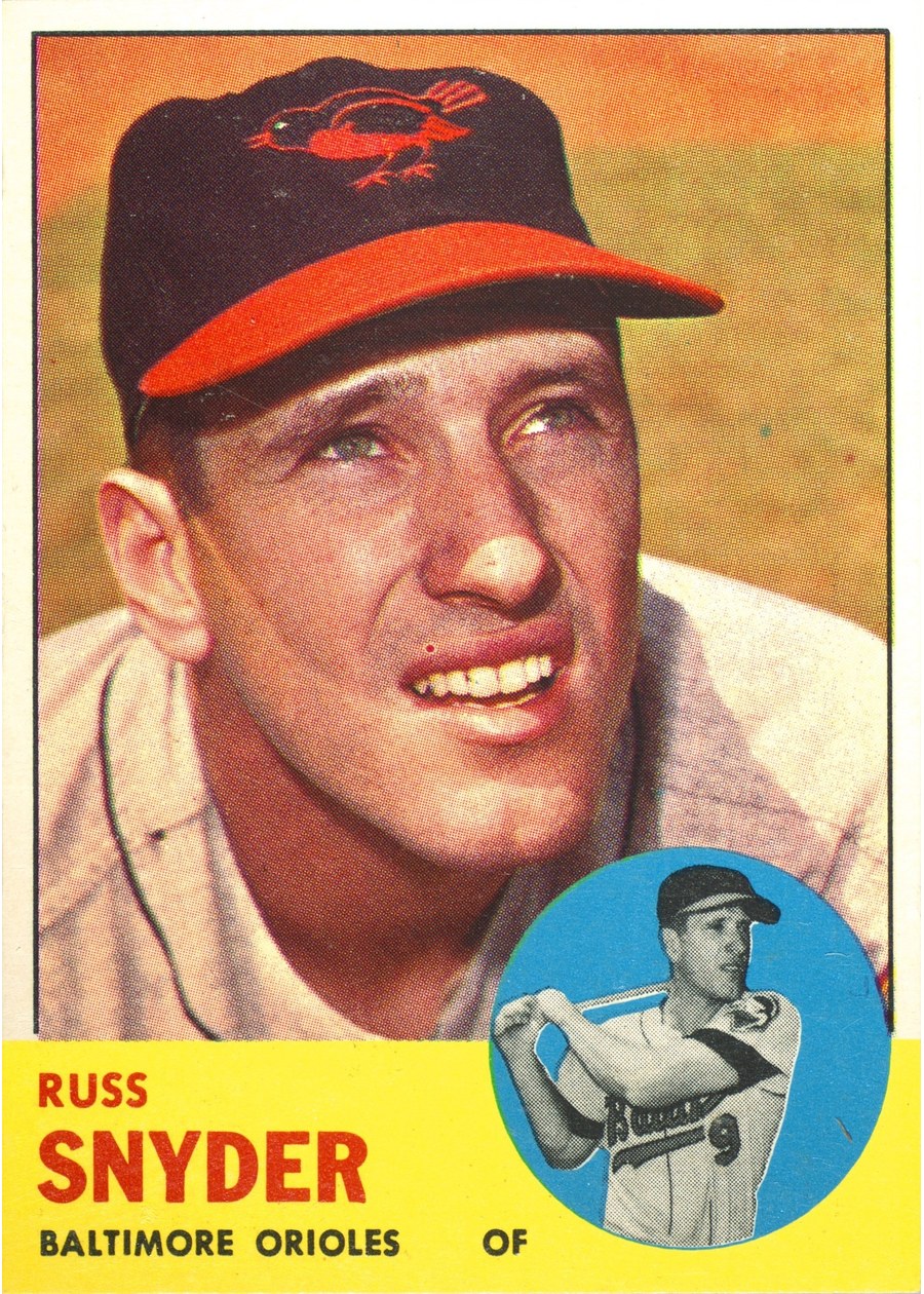 1963 Topps #543 Russ Snyder, Baltimore Orioles