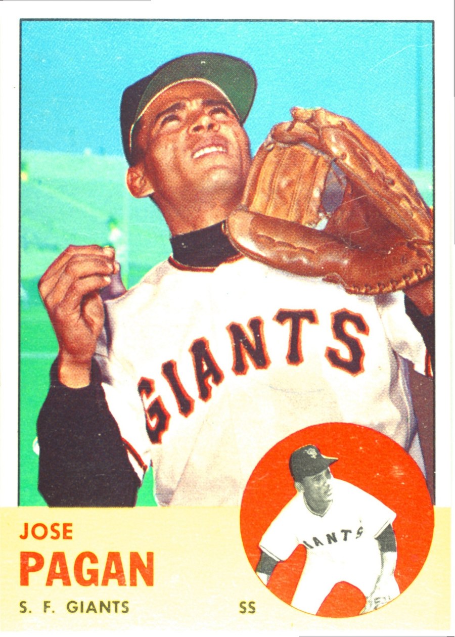 1963 Topps #545 Jose Pagan, San Francisco Giants
