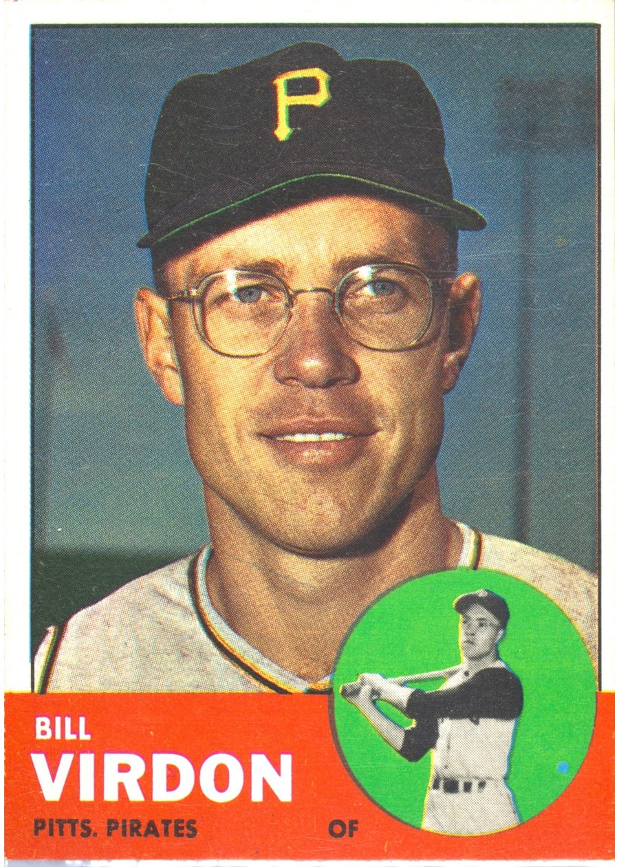 1963 Topps #55 Bill Virdon, Pittsburgh Pirates