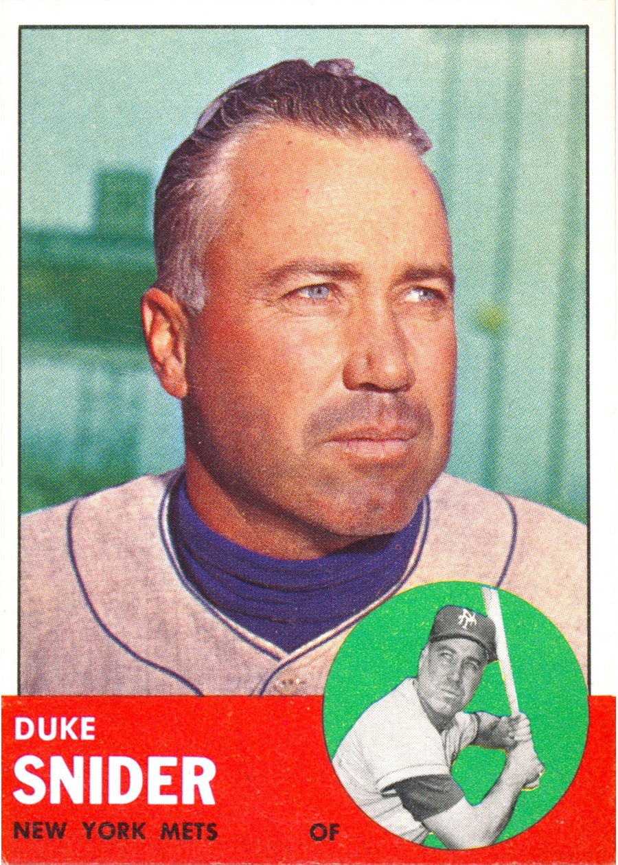 1963 Topps #550 Duke Snider, New York Mets