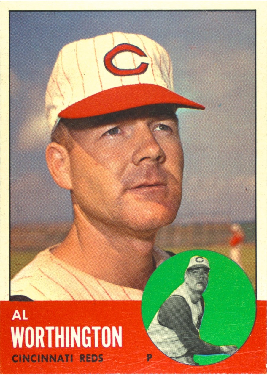1963 Topps #556 Al Worthington, Cincinnati Reds