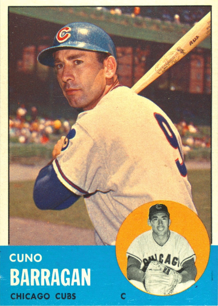 1963 Topps #557 Cuno Barragan, Chicago Cubs