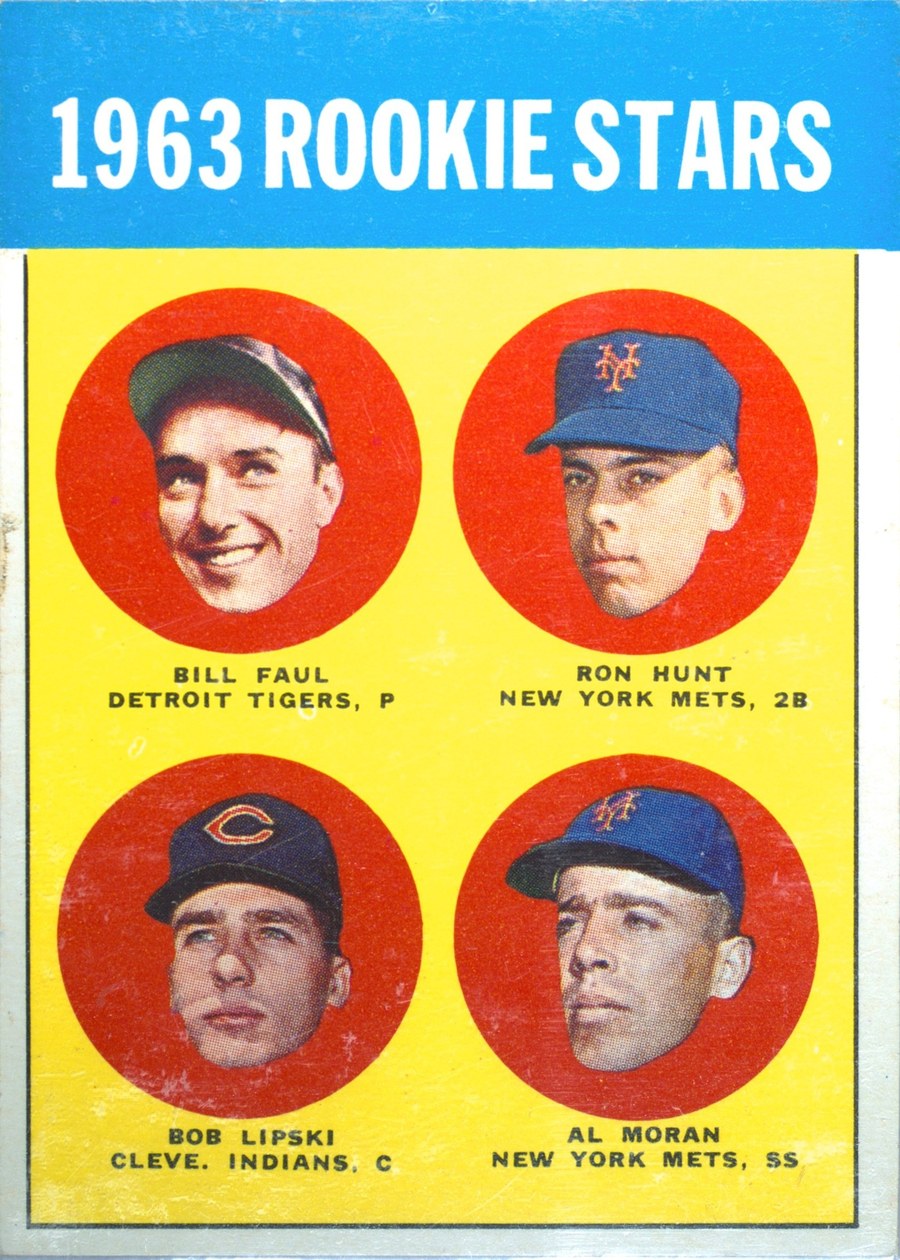 1963 Topps #558 1963 Rookie Stars, Detroit Tigers / New York Mets / Cleveland Indians