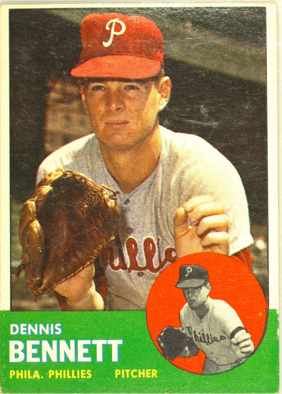 1963 Topps #56 Dennis Bennett, Philadelphia Phillies