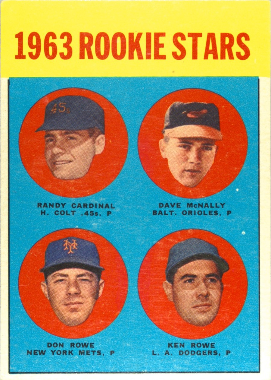 1963 Topps #562 1963 Rookie Stars, Houston Colt .45's / Baltimore Orioles / New York Mets / Los Angeles Dodgers