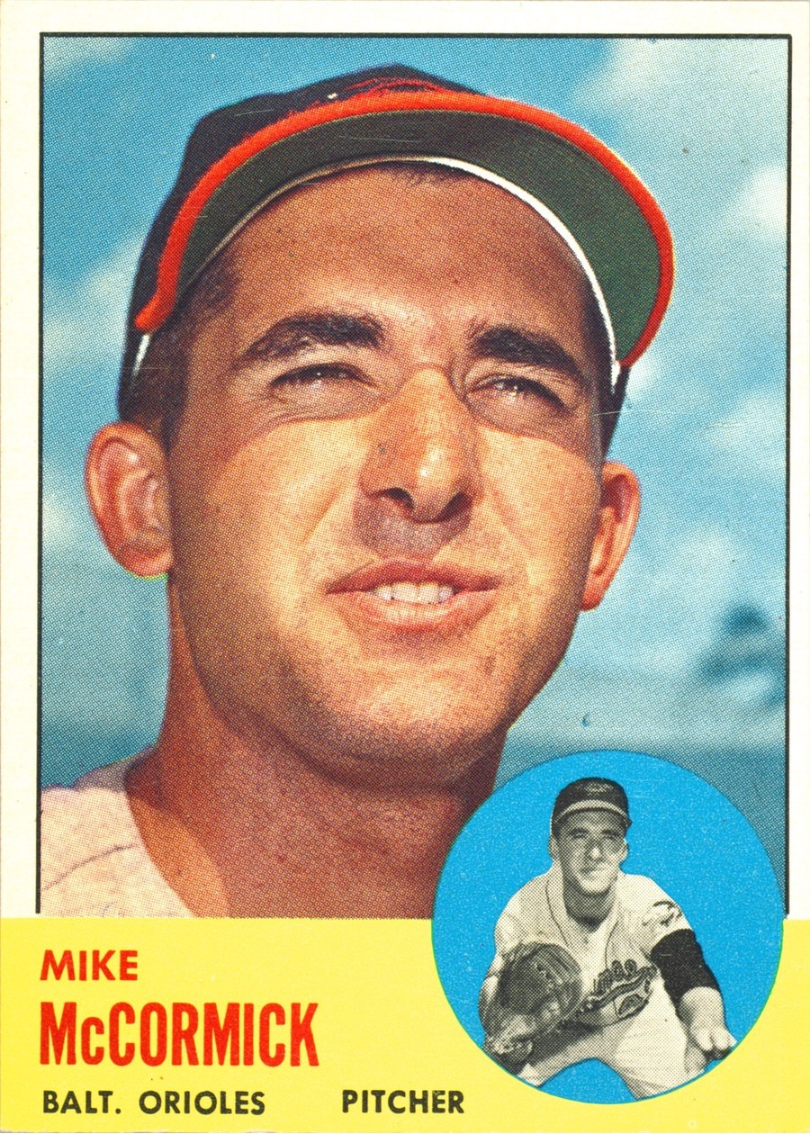 1963 Topps #563 Mike McCormick, Baltimore Orioles