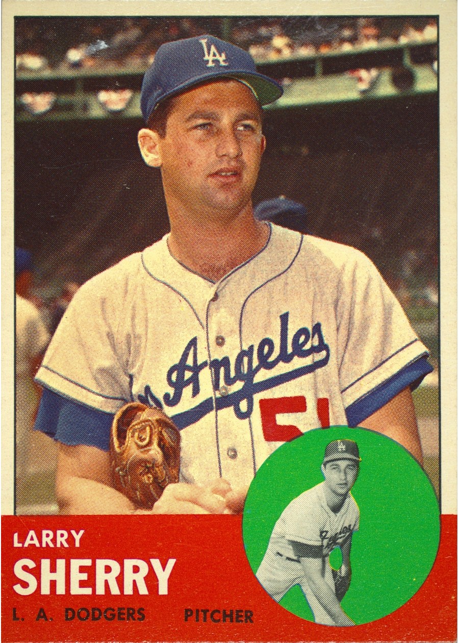 1963 Topps #565 Larry Sherry, Los Angeles Dodgers