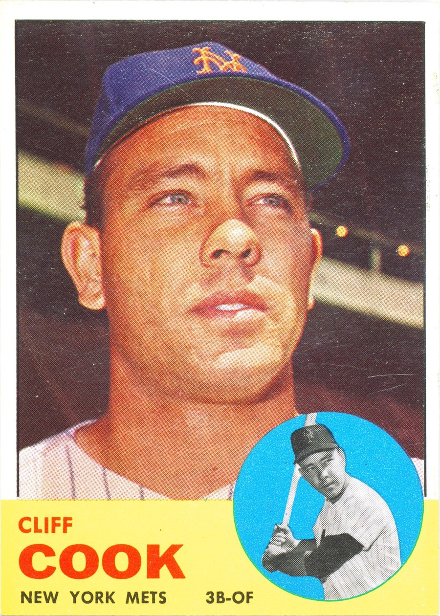 1963 Topps #566 Cliff Cook, New York Mets
