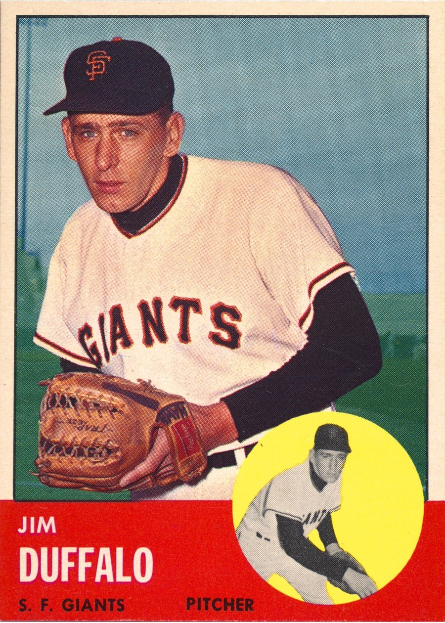 1963 Topps #567 Jim Duffalo, San Francisco Giants