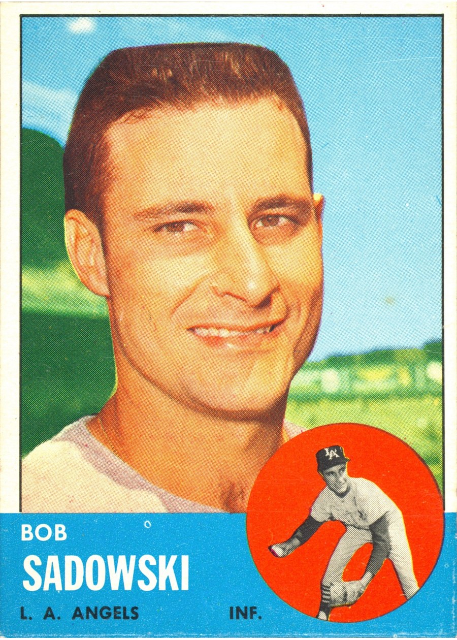 1963 Topps #568 Bob Sadowski, Los Angeles Angels