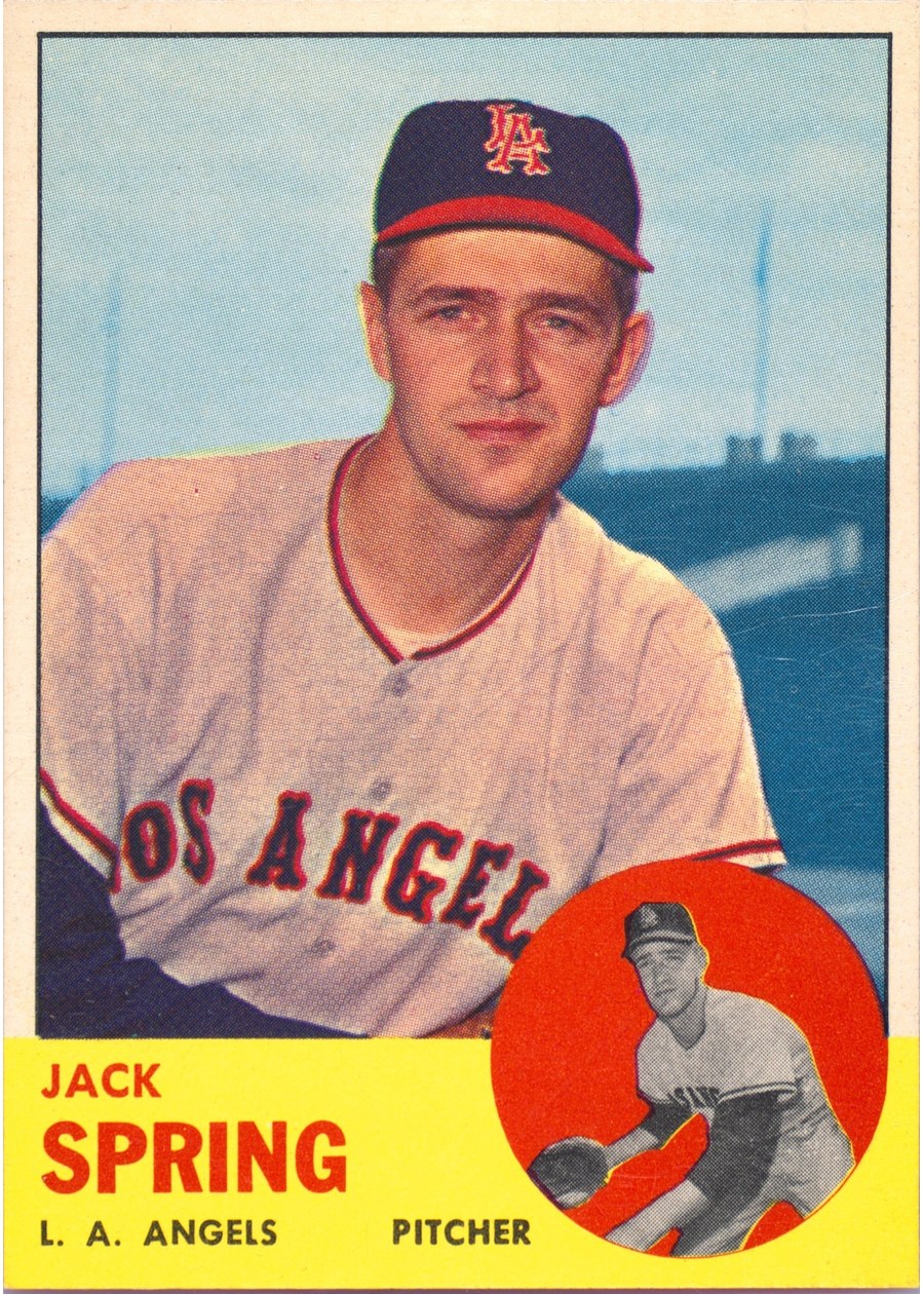 1963 Topps #572 Jack Spring, Los Angeles Angels