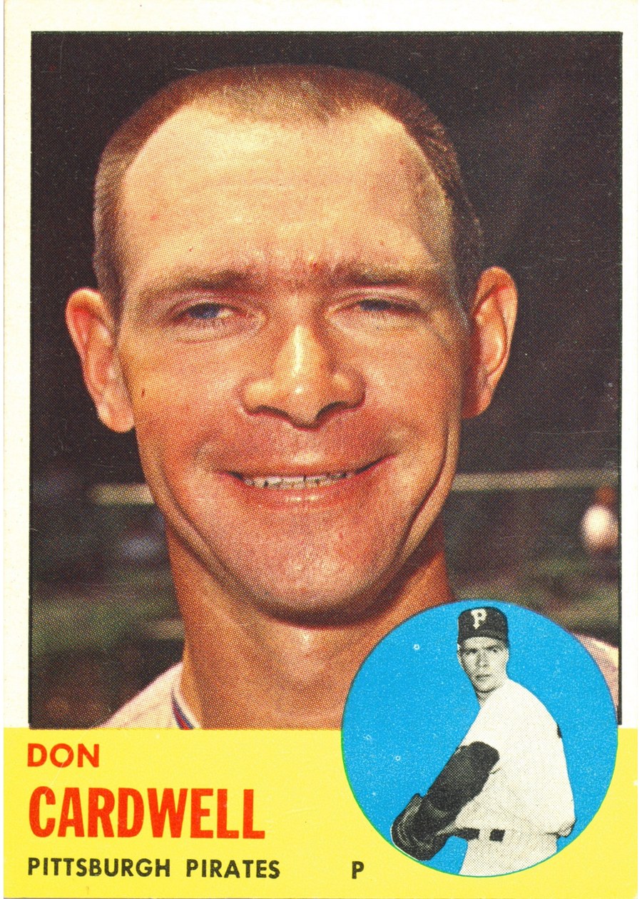 1963 Topps #575 Don Cardwell, Pittsburgh Pirates