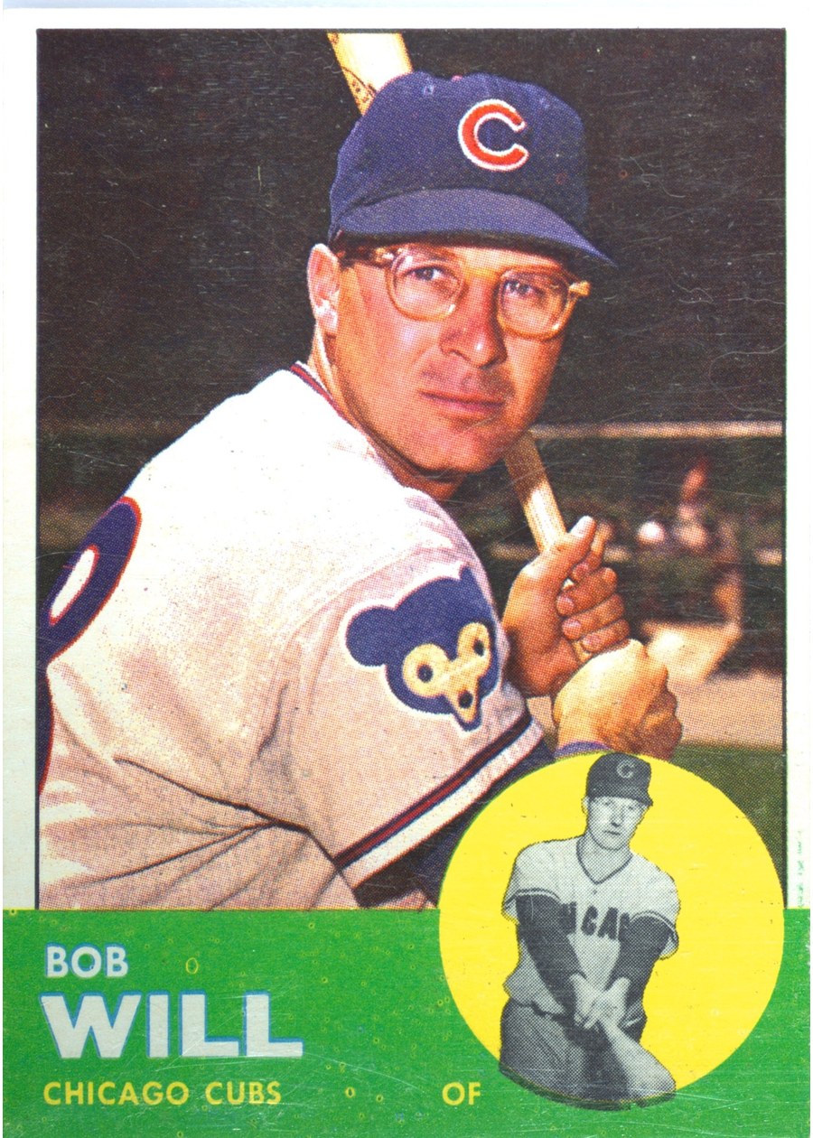 1963 Topps #58 Bob Will, Chicago Cubs