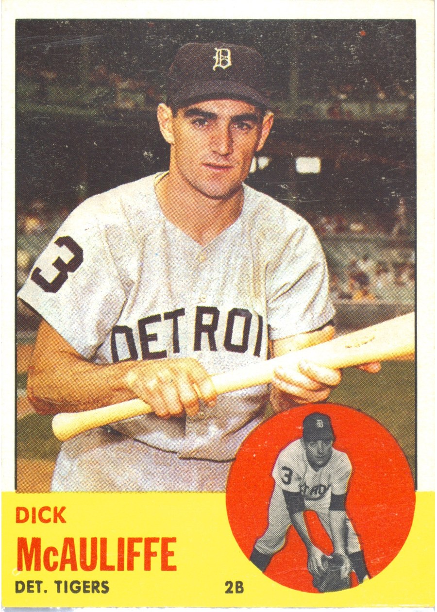 1963 Topps #64 Dick McAuliffe, Detroit Tigers