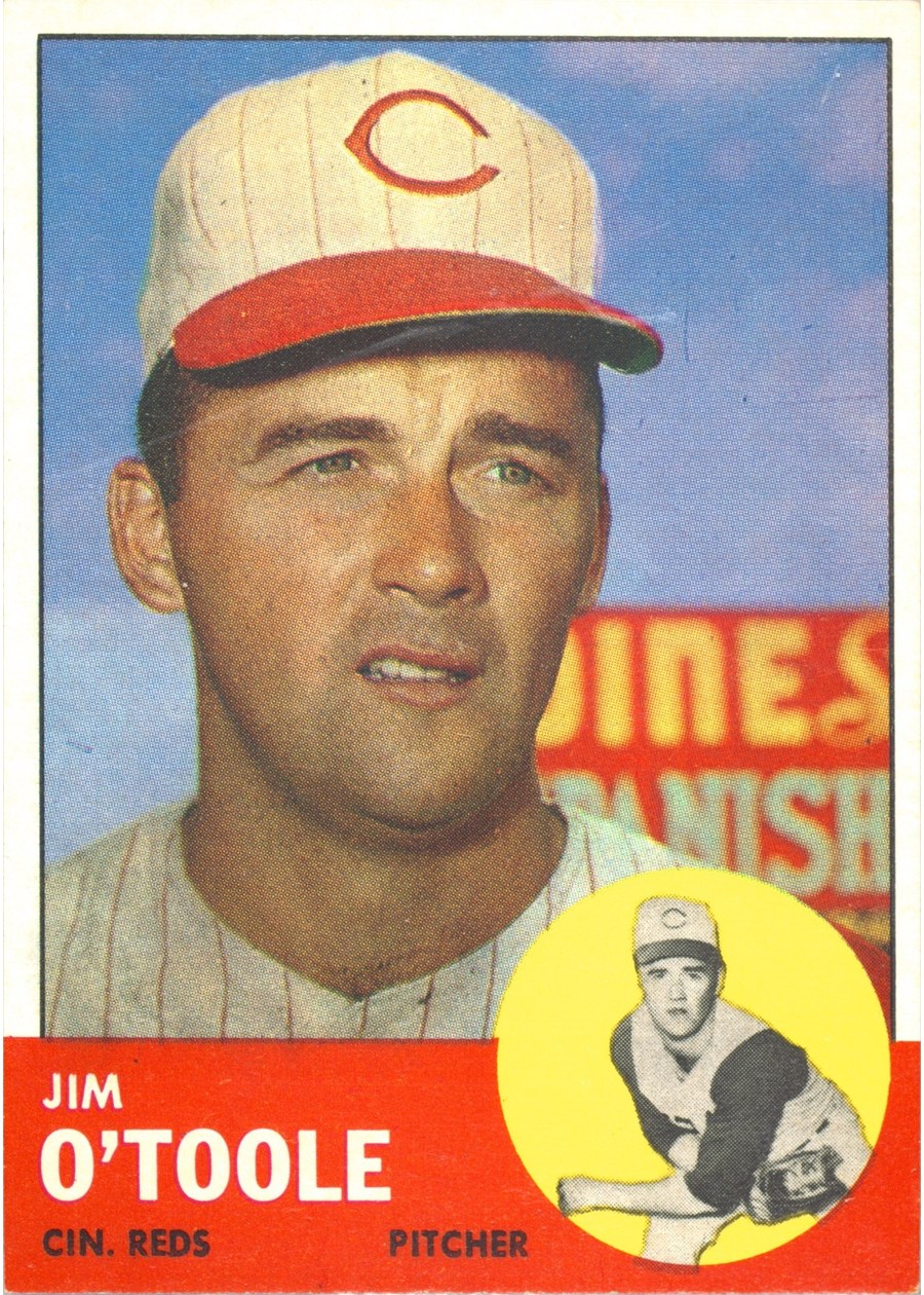 1963 Topps #70 Jim O'Toole, Cincinnati Reds