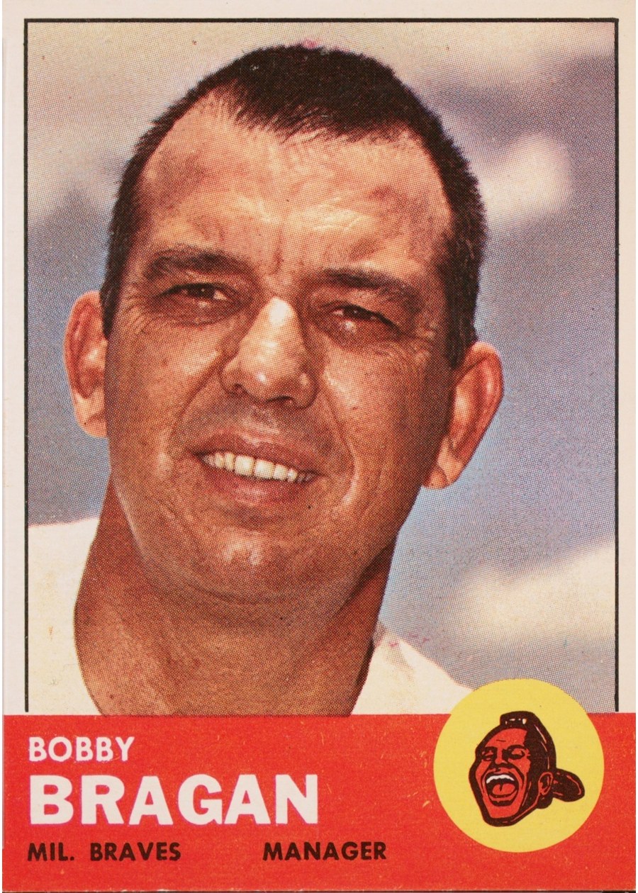 1963 Topps #73 Bobby Bragan, Milwaukee Braves