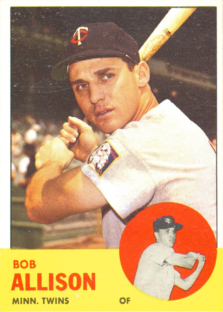 1963 Topps #75 Bob Allison, Minnesota Twins