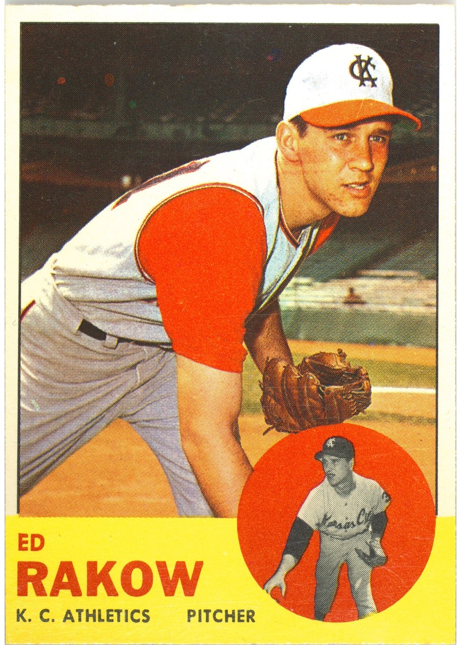 1963 Topps #82 Ed Rakow, Kansas City Athletics