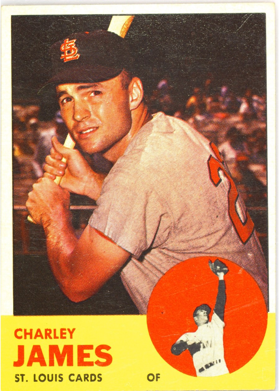 1963 Topps #83 Charley James, St. Louis Cardinals