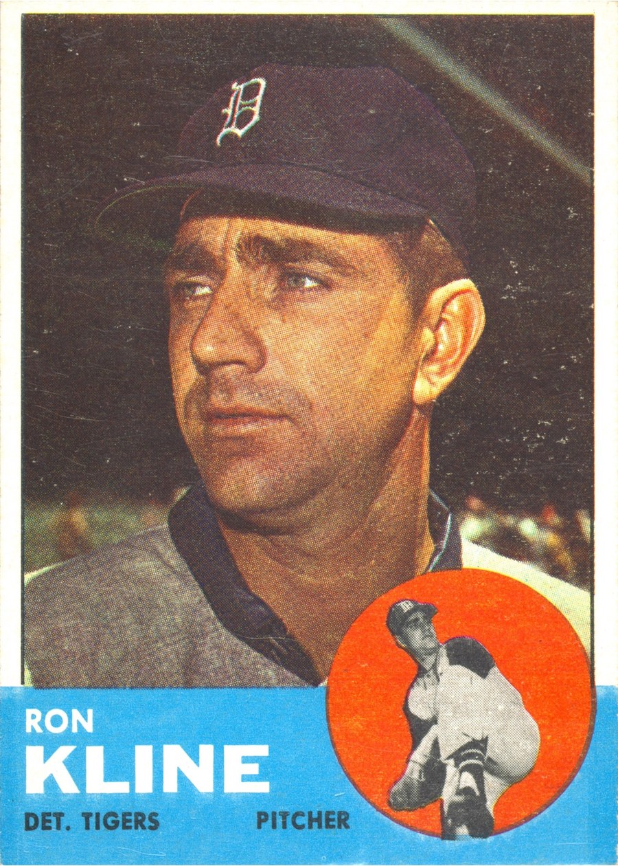 1963 Topps #84 Ron Kline, Detroit Tigers