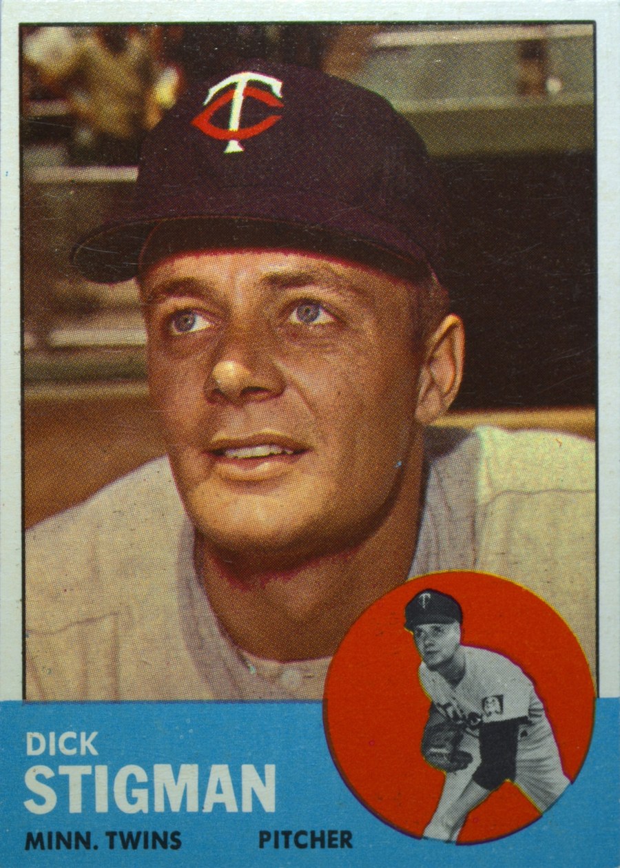 1963 Topps #89 Dick Stigman, Minnesota Twins