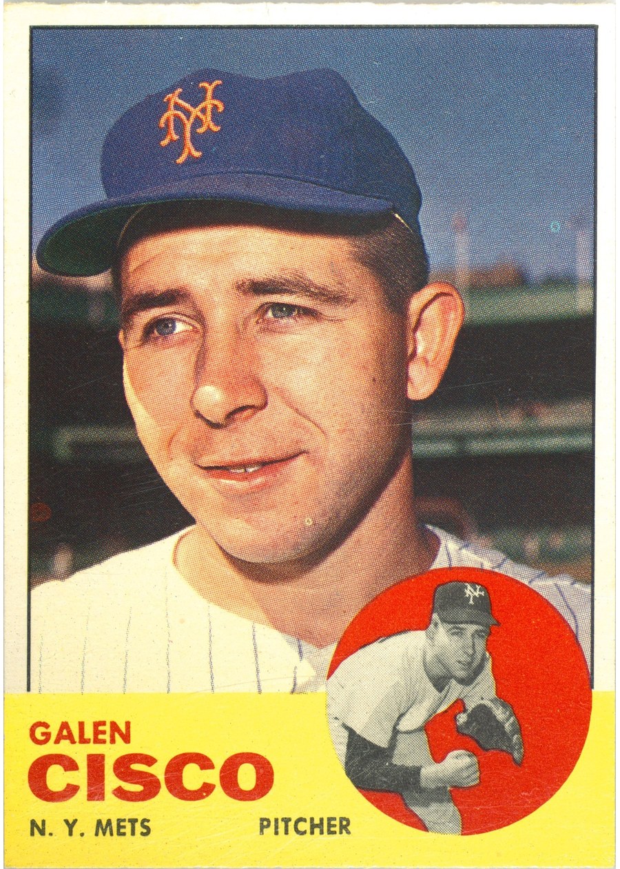 1963 Topps #93 Galen Cisco, New York Mets