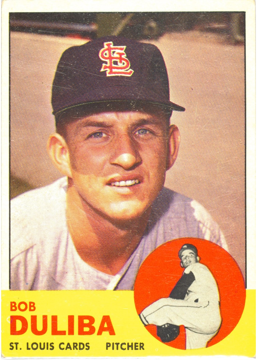 1963 Topps #97 Bob Duliba, St. Louis Cardinals