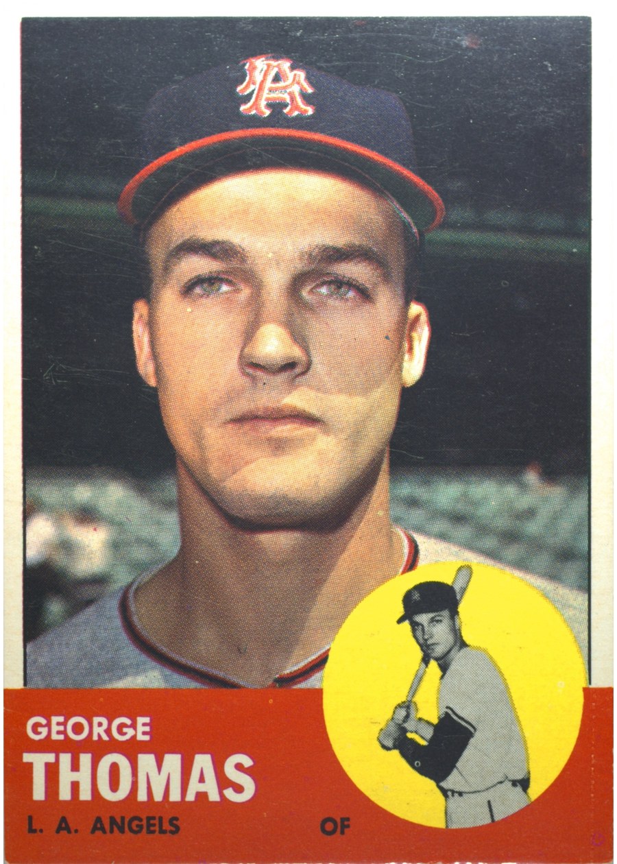 1963 Topps #98 George Thomas, Los Angeles Angels