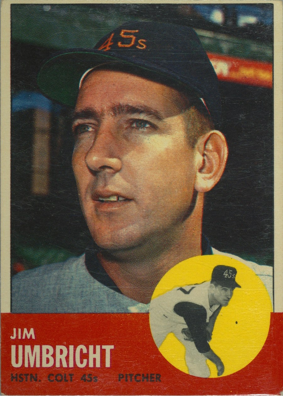 1963 Topps #99 Jim Umbricht, Houston Colt .45's