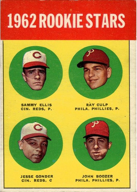 1963 Topps #29 1963 Rookie Stars - 29b - 1962 Rookie Stars on front