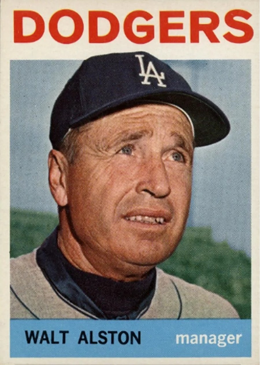 1964 Topps #101 Walt Alston, Los Angeles Dodgers