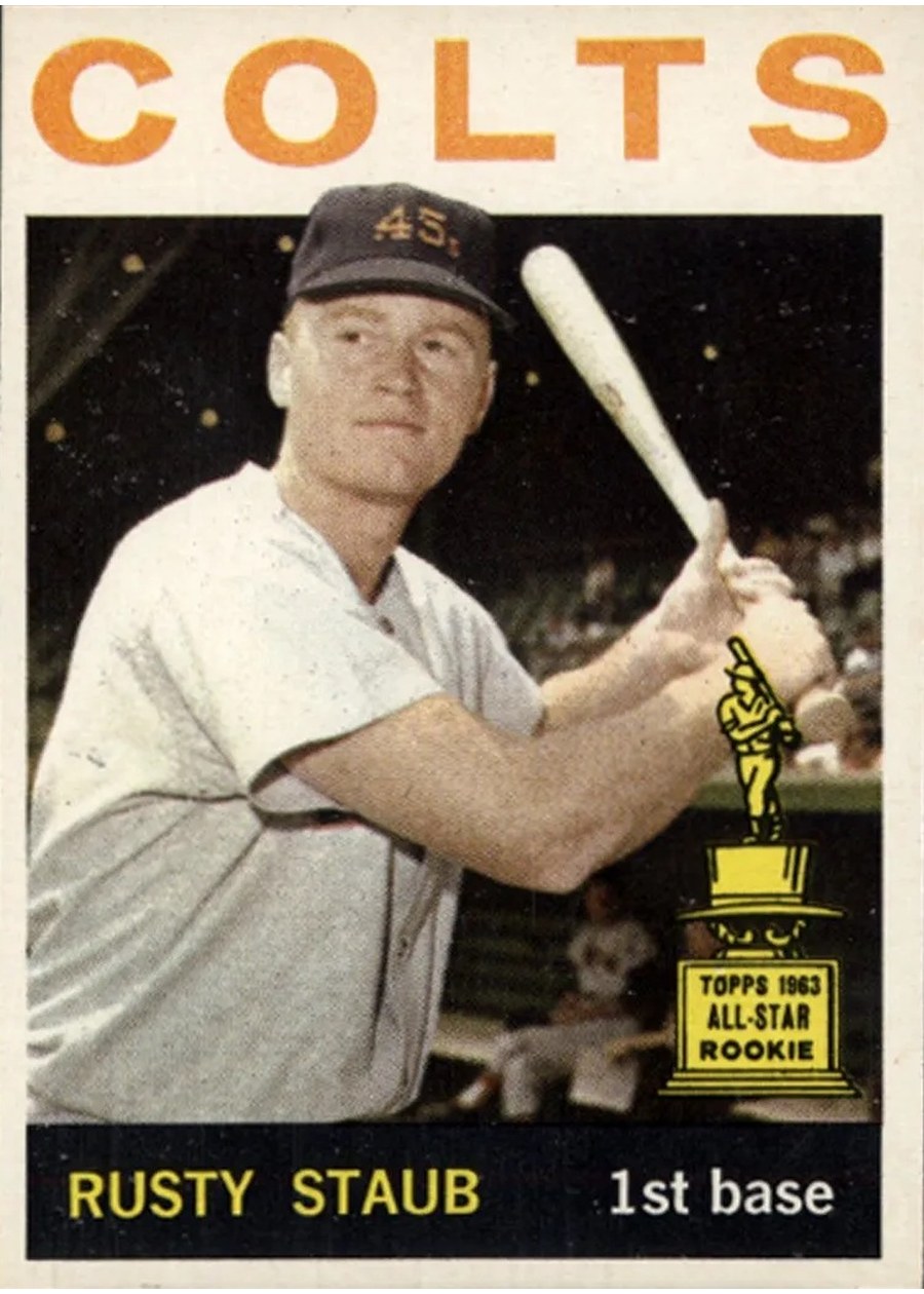 1964 Topps #109 Rusty Staub, Houston Colt .45's