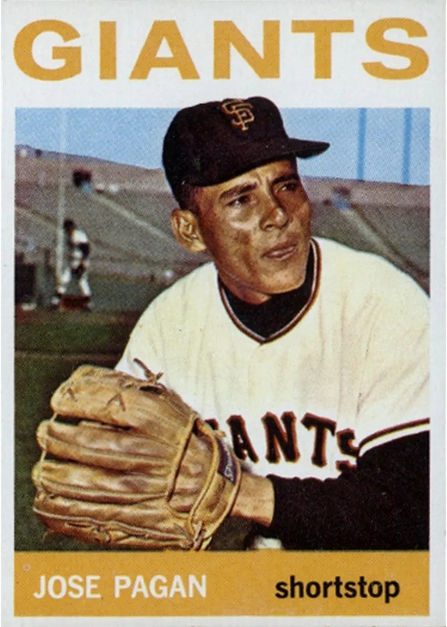 1964 Topps #123 Jose Pagan, San Francisco Giants