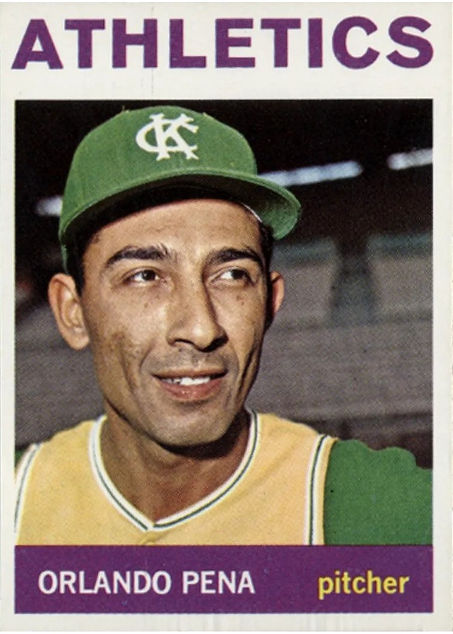 1964 Topps #124 Orlando Pena, Kansas City Athletics
