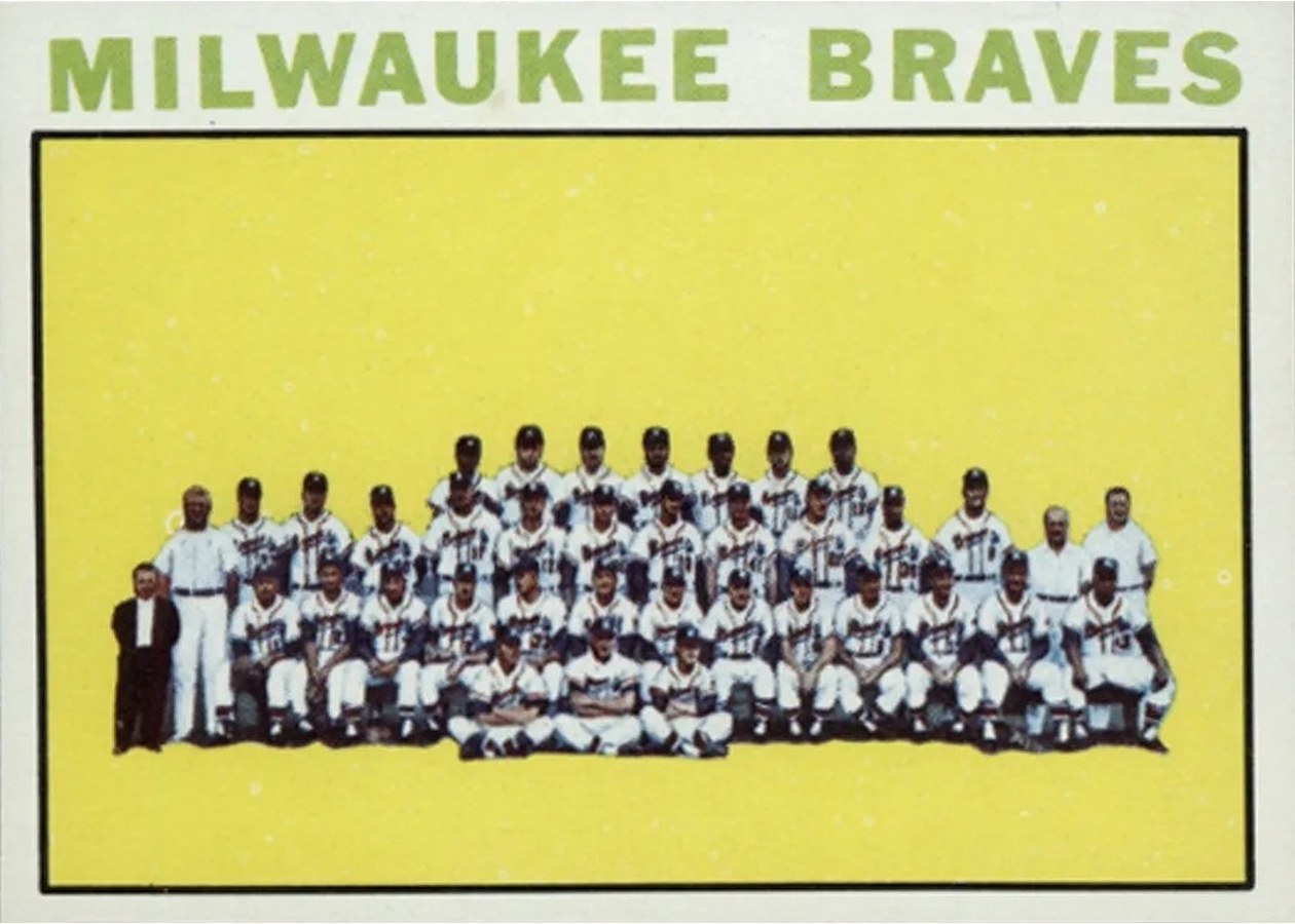 1964 Topps #132 Milwaukee Braves
