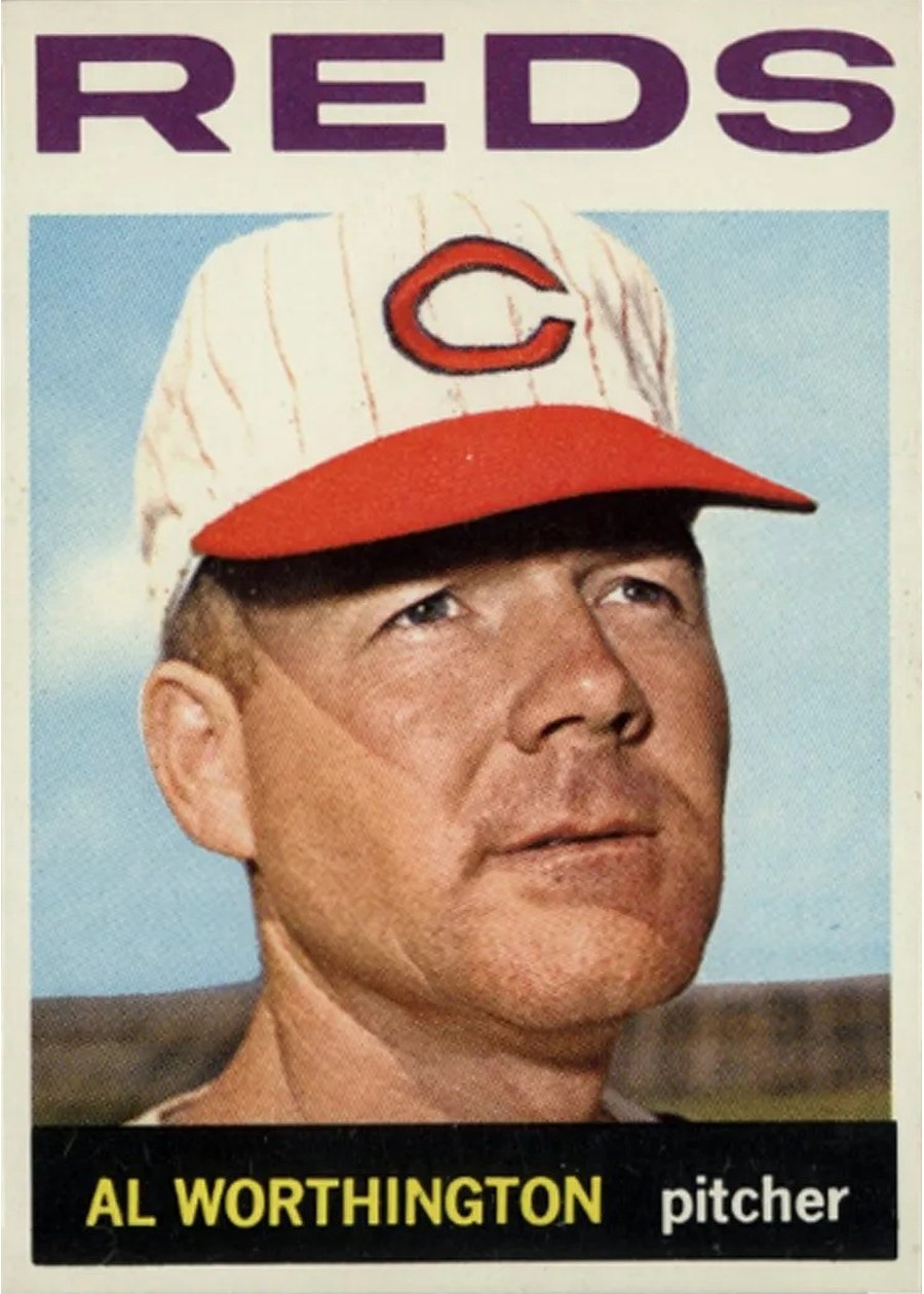 1964 Topps #144 Al Worthington, Cincinnati Reds