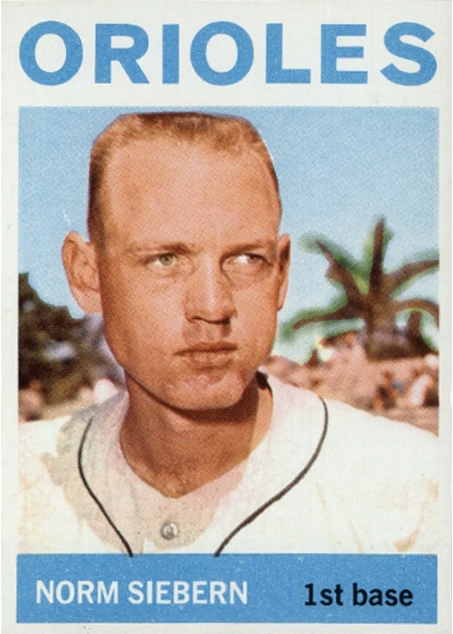 1964 Topps #145 Norm Siebern, Baltimore Orioles