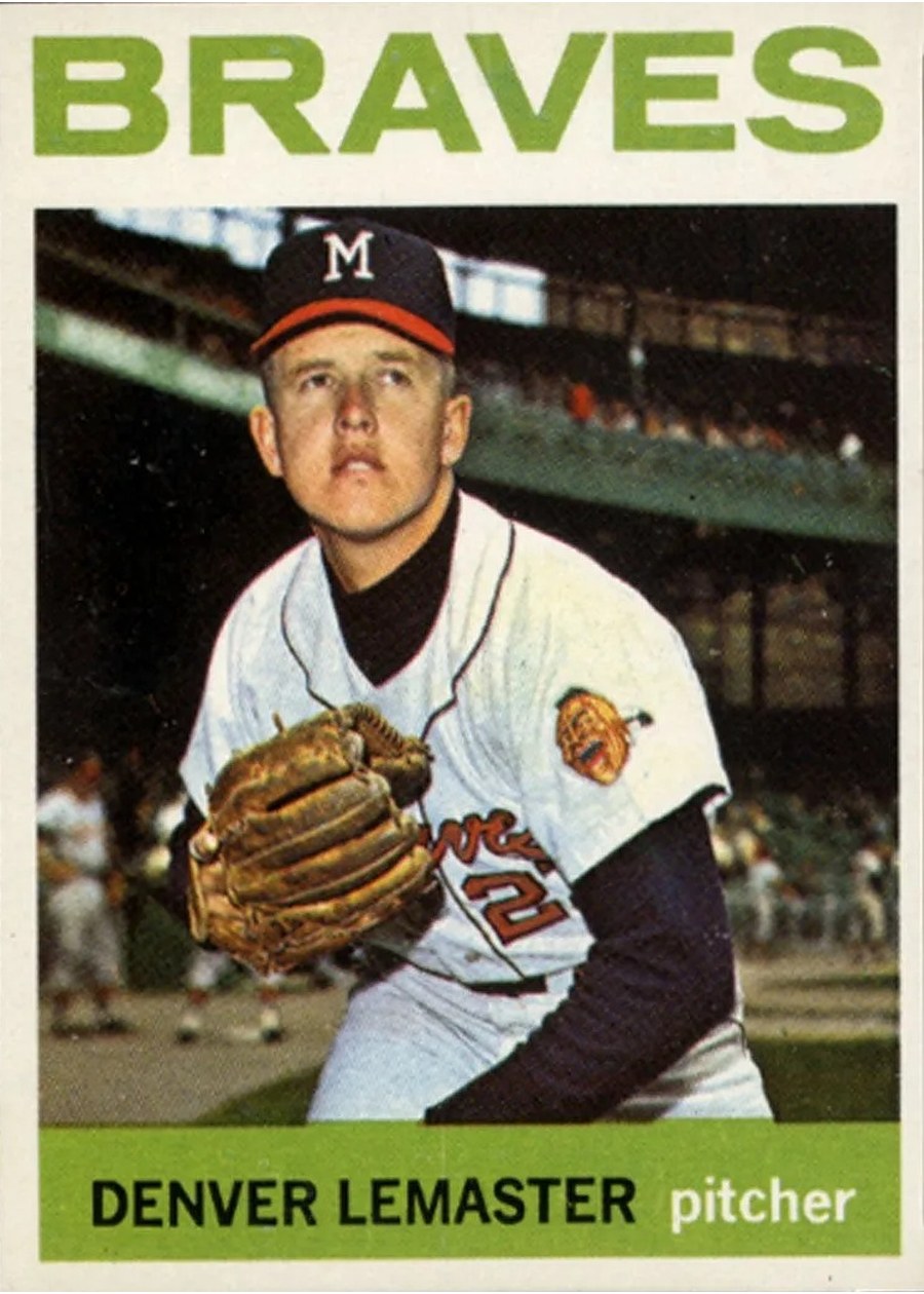 1964 Topps #152 Denver Lemaster, Milwaukee Braves