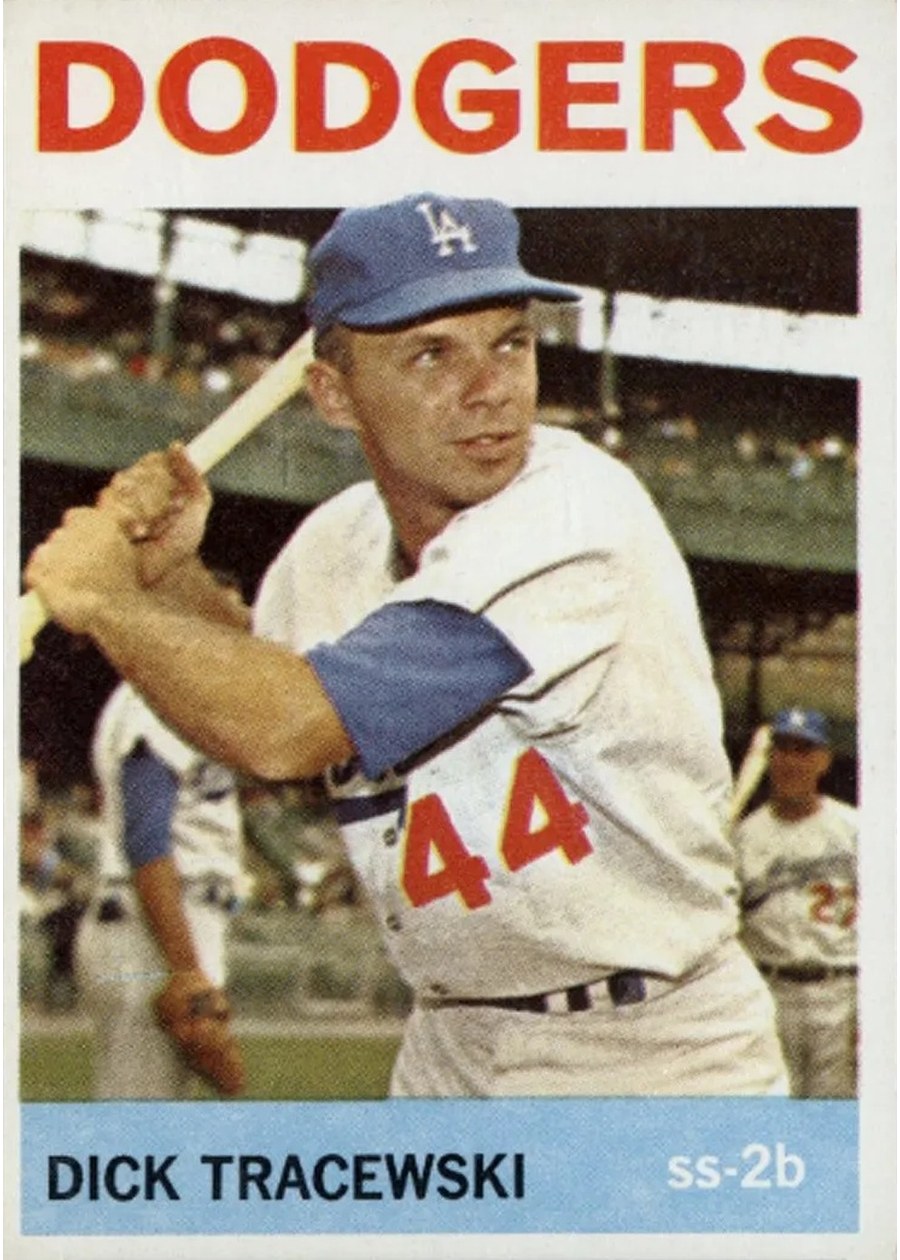 1964 Topps #154 Dick Tracewski, Los Angeles Dodgers