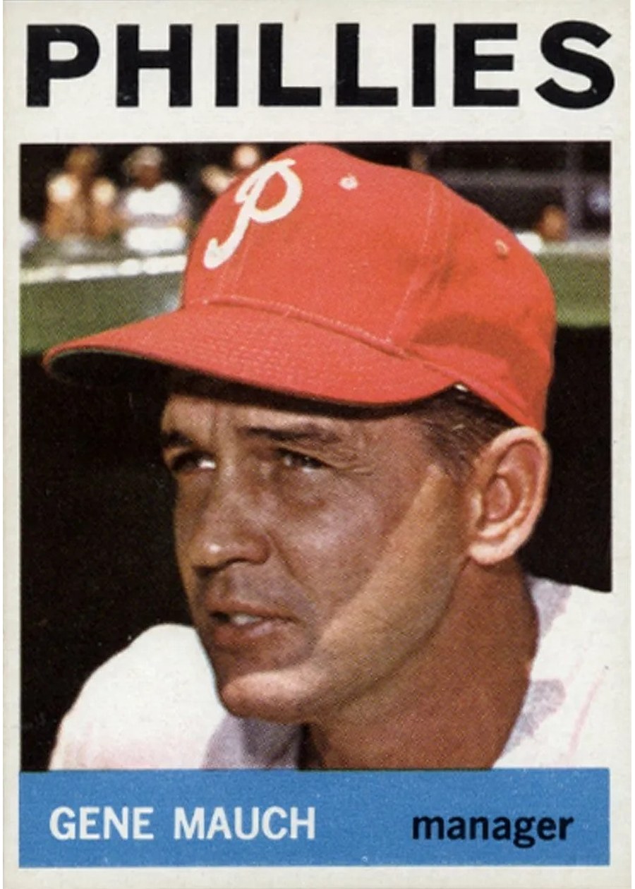 1964 Topps #157 Gene Mauch, Philadelphia Phillies